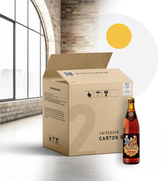 ©OG-Handel-Bier-Karton Karton mit Bierflasche